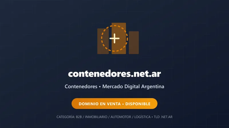 Identidad gráfica y activo digital para Contenedores en Argentina